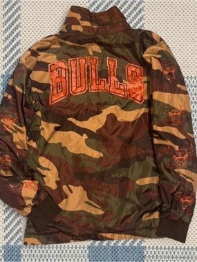 NBA Camouflage Jacket with Orange Team Accent